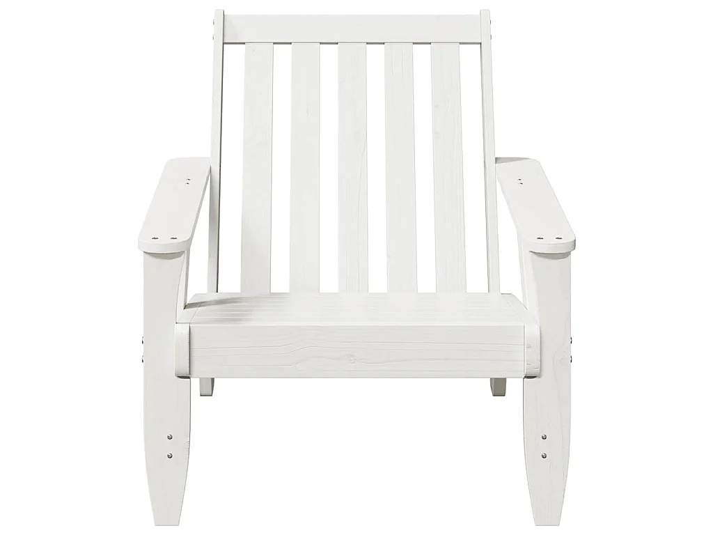 Tuinstoelen Adirondack 2 st 75x77x77 cm massief grenenhout wit