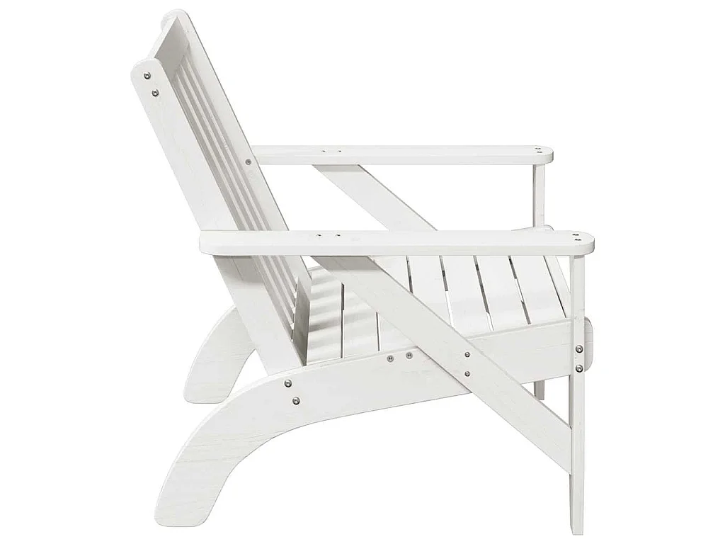 Tuinstoelen Adirondack 2 st 75x77x77 cm massief grenenhout wit