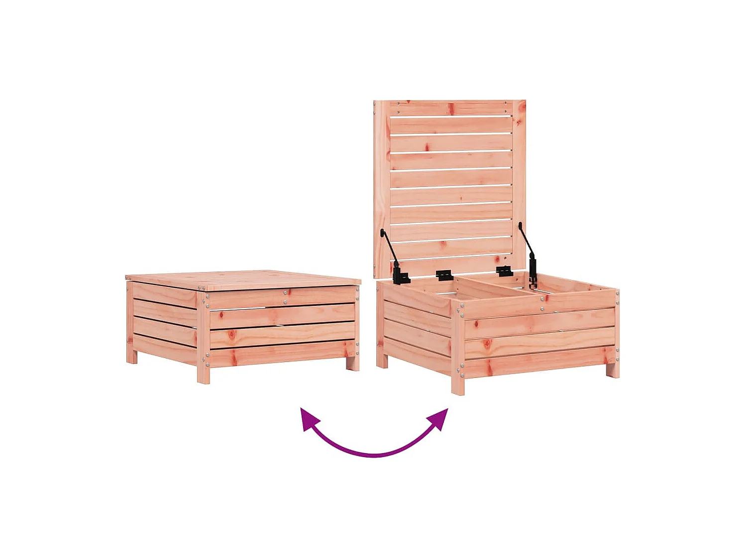 Set Divani da Giardino 8 pz in Legno Massello Abete Douglas