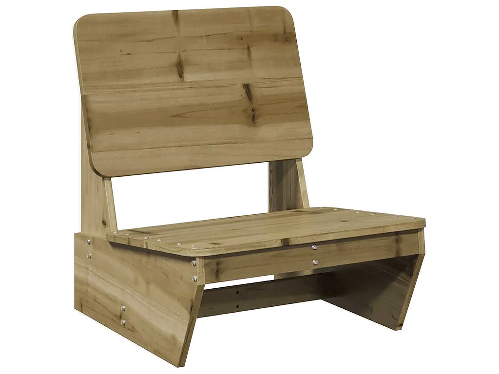 Chaise de jardin 60x64x70,5 cm bois de pin imprégné