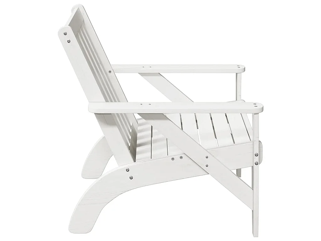 Tuinstoel Adirondack 75x77x77 cm massief grenenhout wit