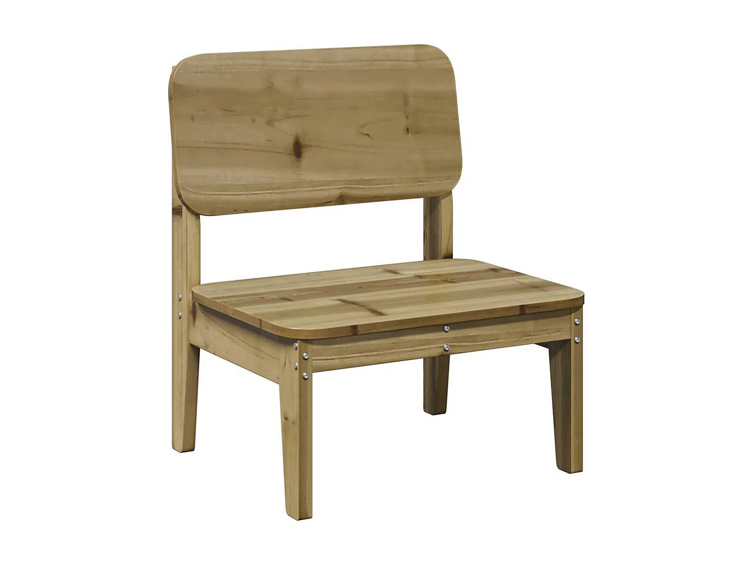 Chaise de jardin 60x52,5x72 cm bois de pin imprégné