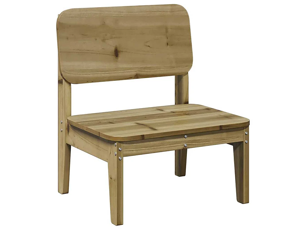 Sedia da Giardino 60x52,5x72 cm in Legno Impregnato di Pino