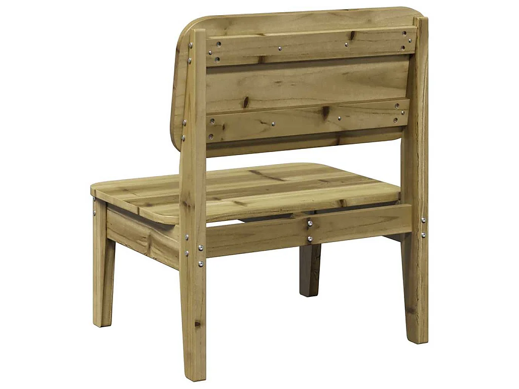 Sedia da Giardino 60x52,5x72 cm in Legno Impregnato di Pino