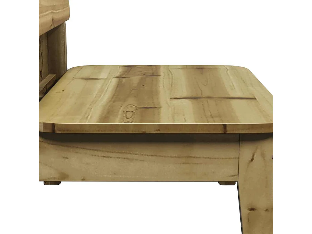Sedia da Giardino 60x52,5x72 cm in Legno Impregnato di Pino
