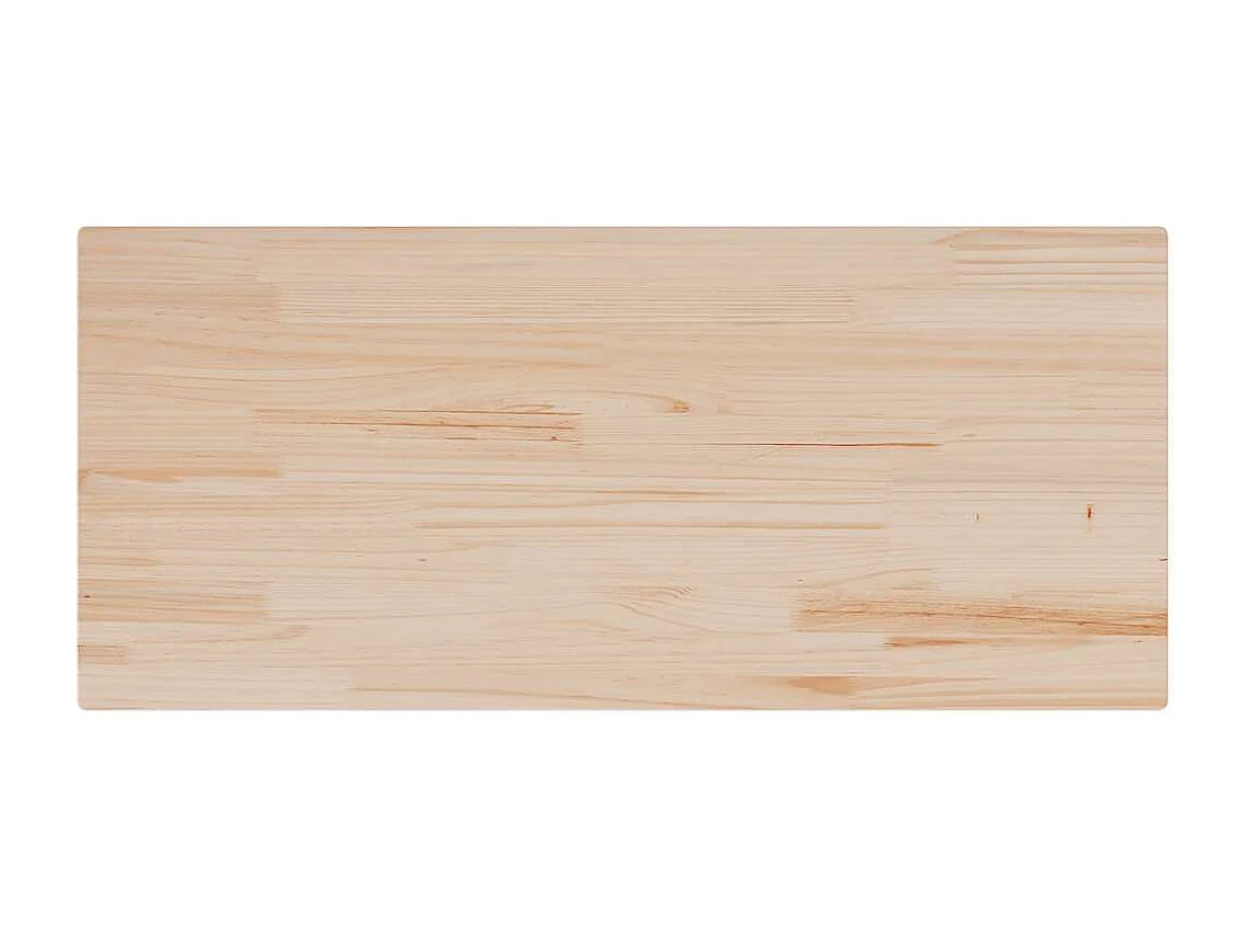 Tafelblad rechthoekig 90x40x2,5 cm massief grenenhout