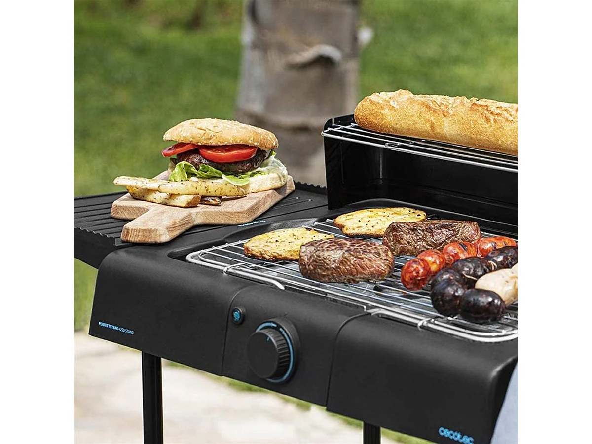Barbacoa eléctrica Cecotec PerfectSteak 4250 Stand 2400 W negro