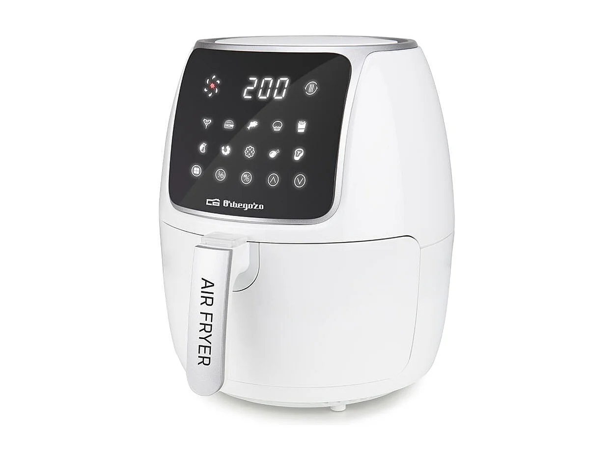 Freidora de aire Orbegozo FDR64 1500W 4L 12 programas blanco