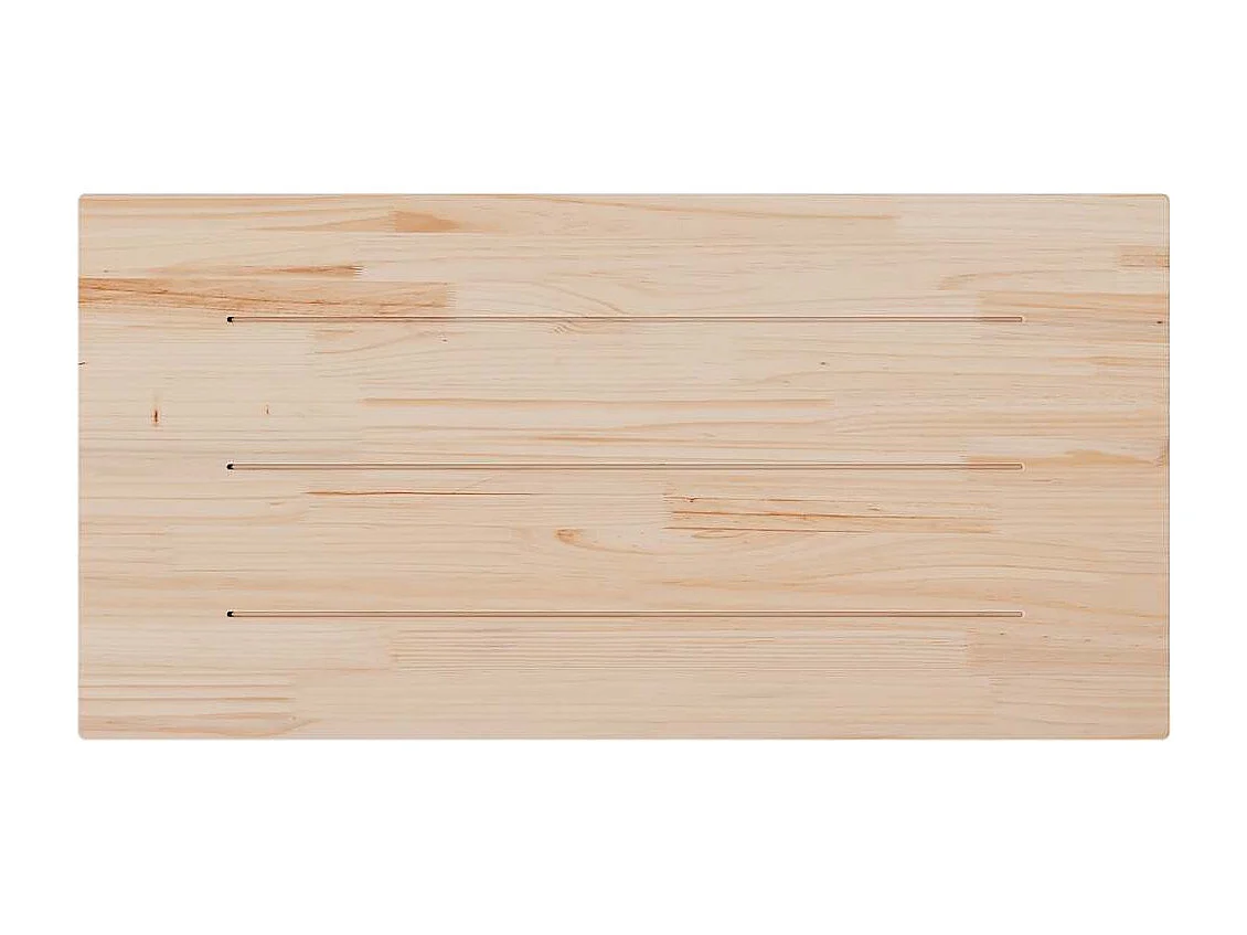 Tafelblad rechthoekig 100x50x2,5 cm massief grenenhout