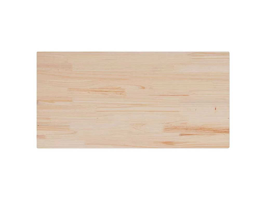 Tischplatte 100x50x2,5 cm Rechteckig Massivholz Kiefer