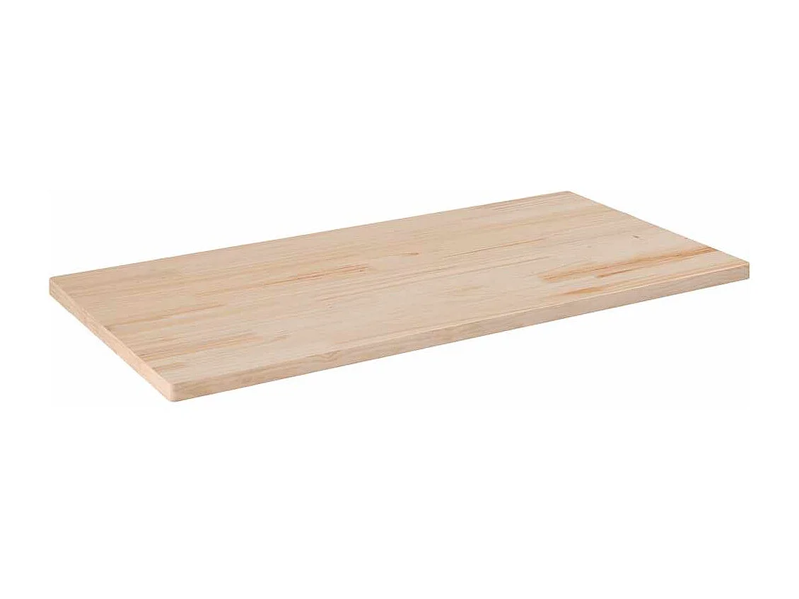 Tischplatte 100x50x2,5 cm Rechteckig Massivholz Kiefer
