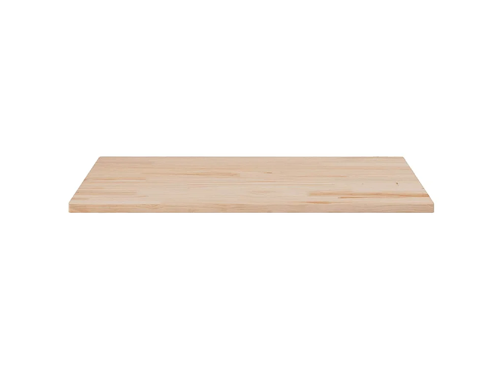 Tablero de mesa rectangular madera maciza pino 100x50x2,5 cm