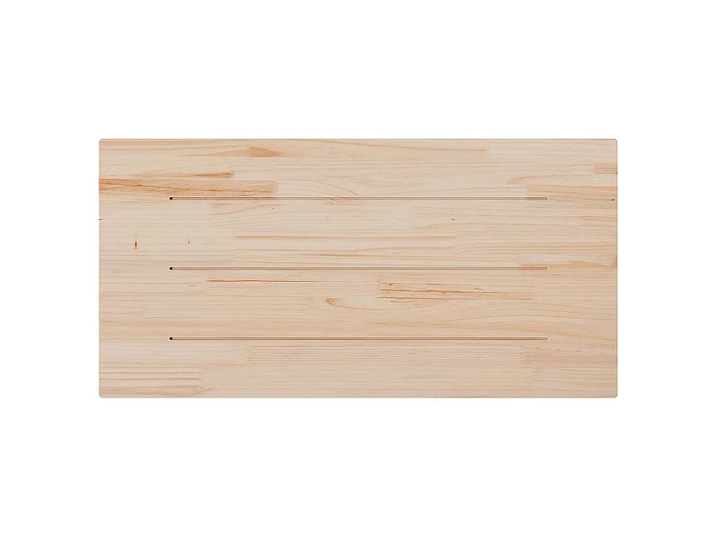 Tablero de mesa rectangular madera maciza pino 100x50x2,5 cm
