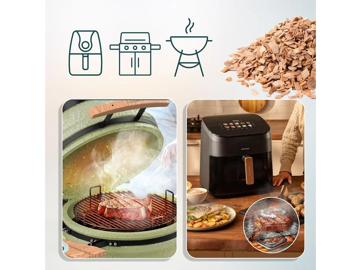 Chips de ahumado Cecotec Smokin'Cherry Chips