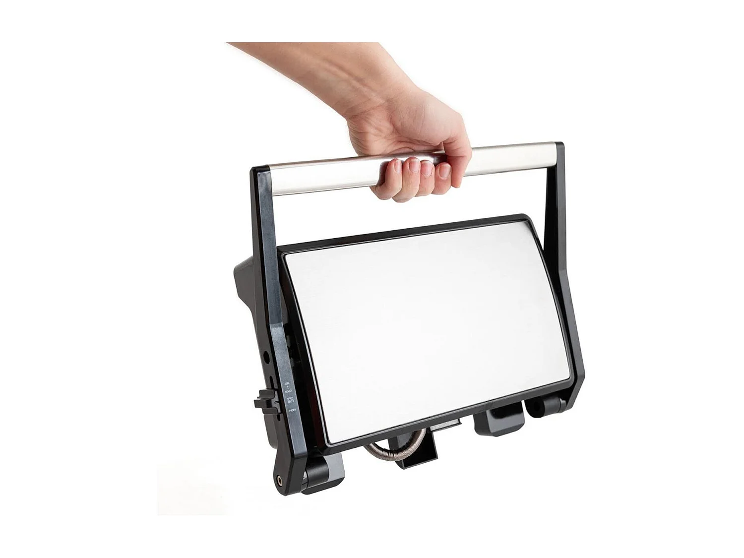 Grill doble placa Gallery Dcook 1600W tapa basculante negro