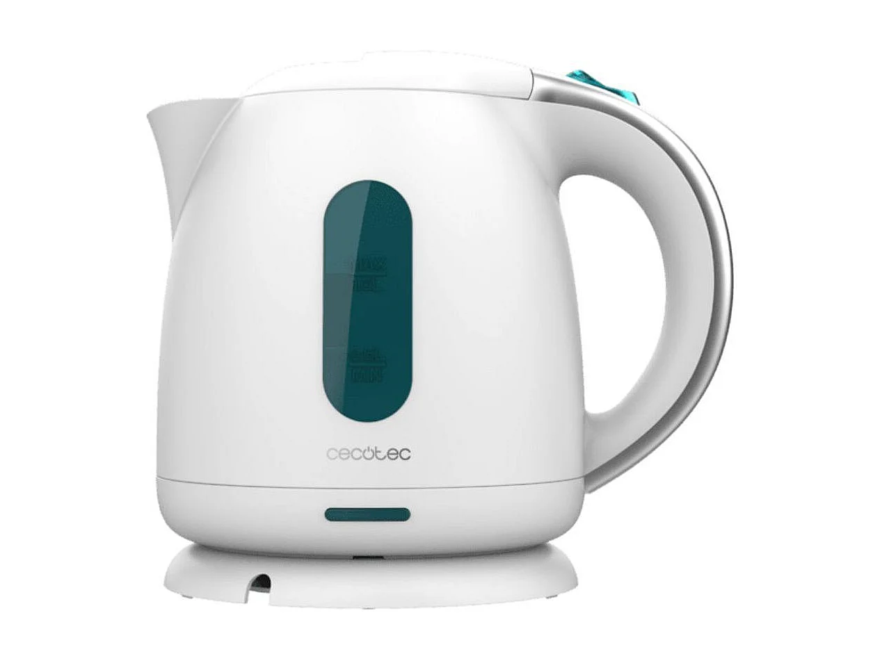 Hervidor de agua Cecotec Thermosense 140 2200W base con giro 1L blanco