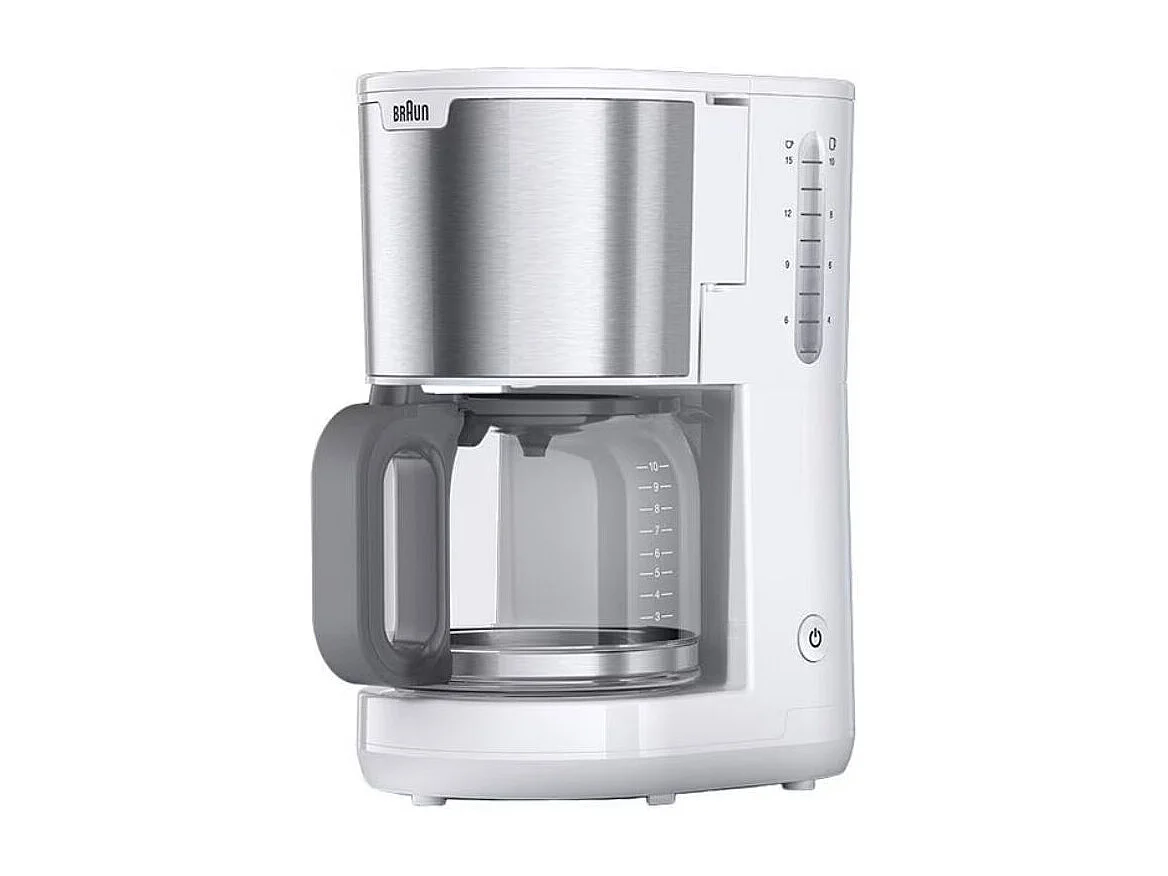 Cafetera de goteo Braun KF1500WH 10 tazas blanco/inox
