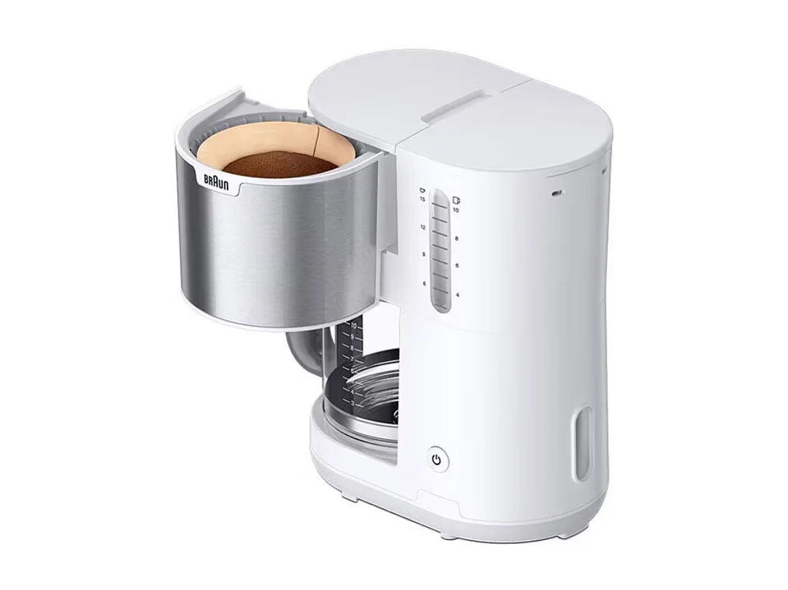 Cafetera de goteo Braun KF1500WH 10 tazas blanco/inox