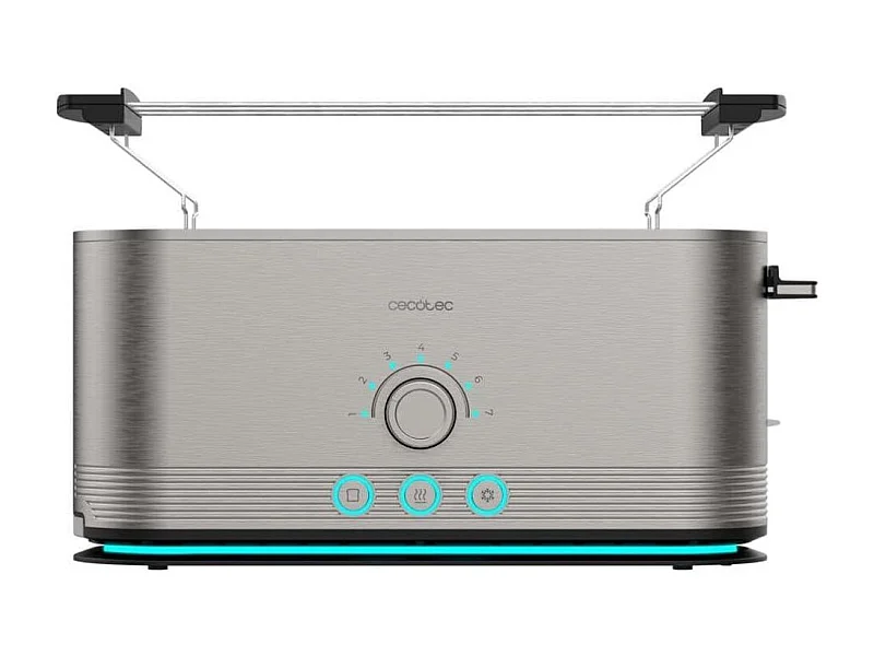 Tostador Cecotec Shine&Toast Extra 1050W ranura larga 7 niveles inox