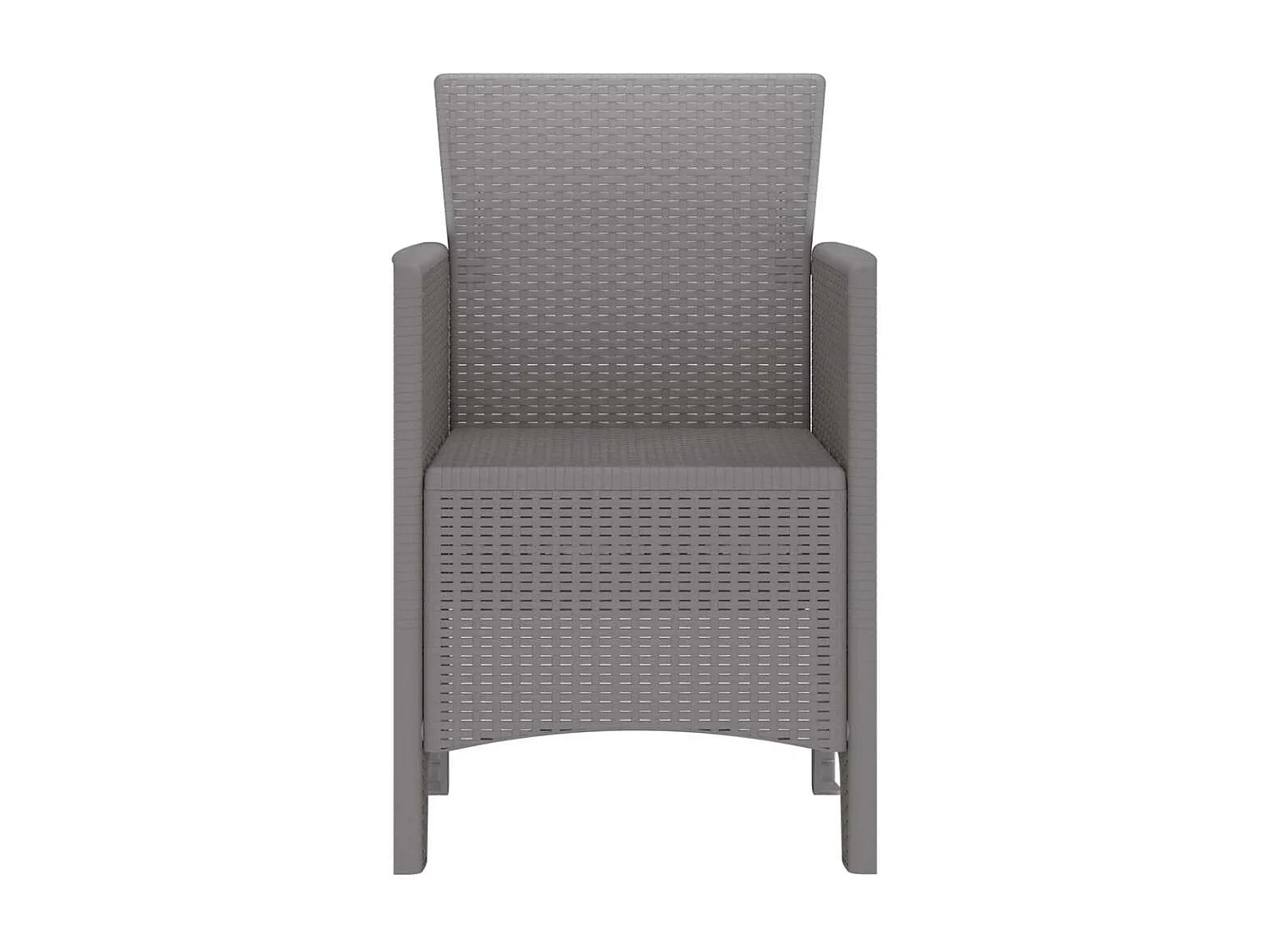 Tuinstoel 4 pcs Lichtgrijs 53 x 49 x 85 cm Polypropyleen