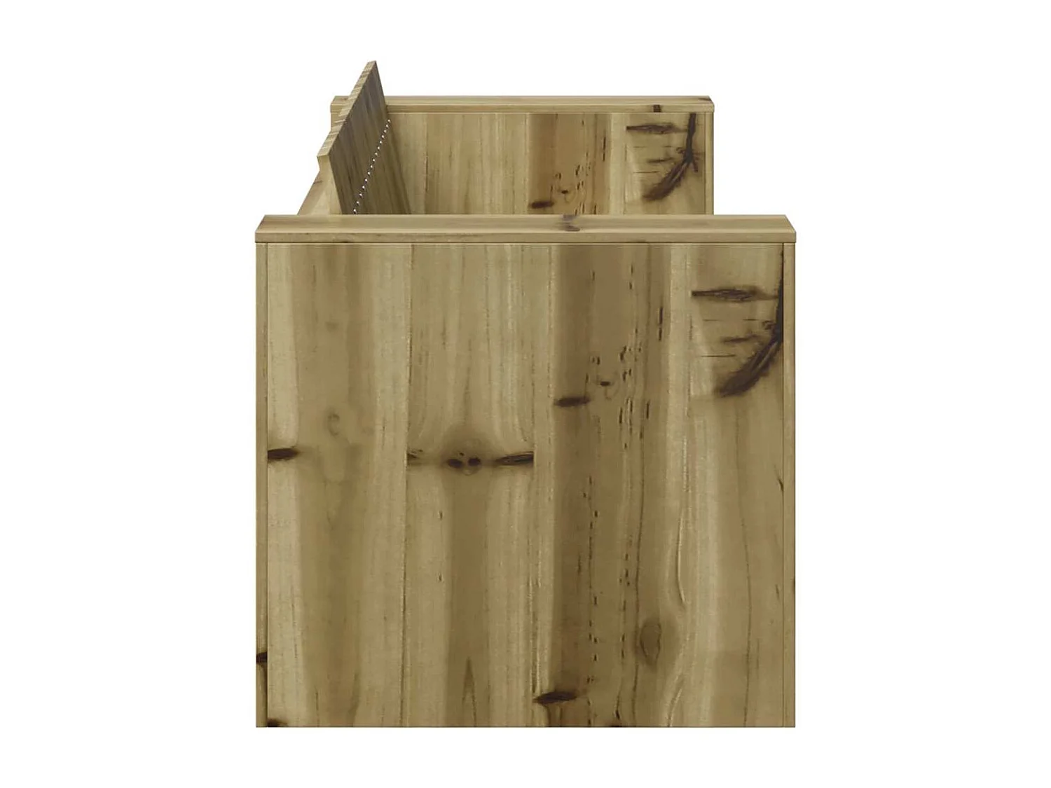 Garten-Sofa Grün 134 x 60 x 62 cm Massives Kiefernholz