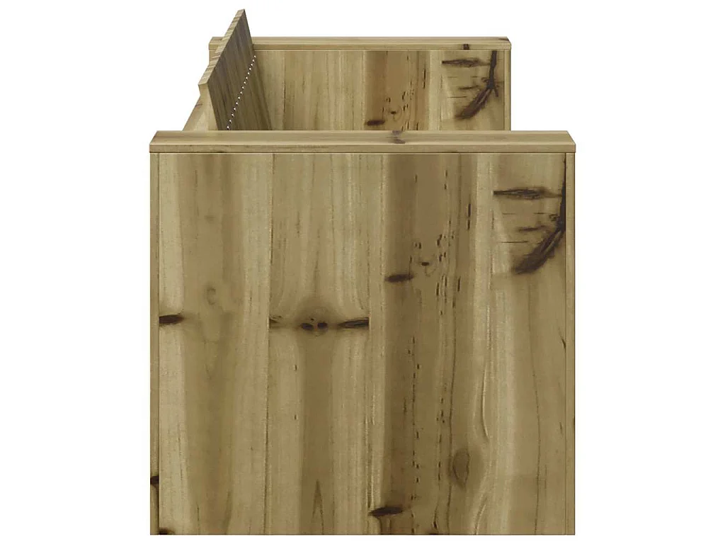 Sofá de jardín Verde 134 x 60 x 62 cm Madera de pino macizo