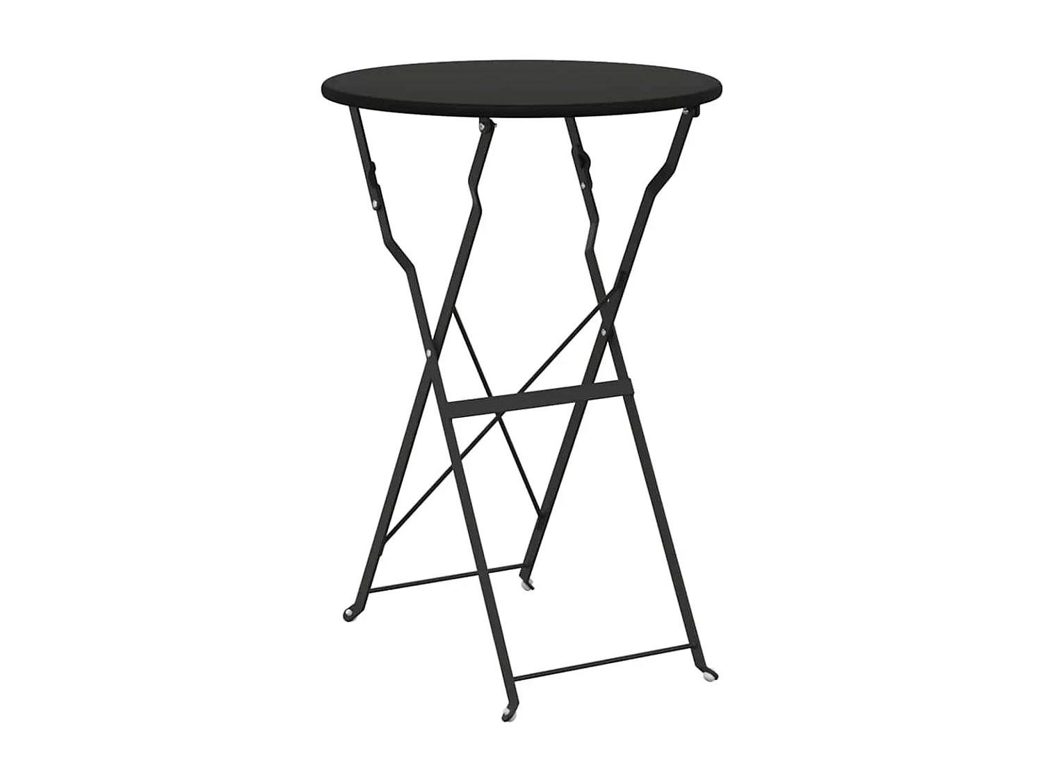 Bistrotisch Anthrazit Ø 50 x 71 cm Pulverbeschichteter Stahl