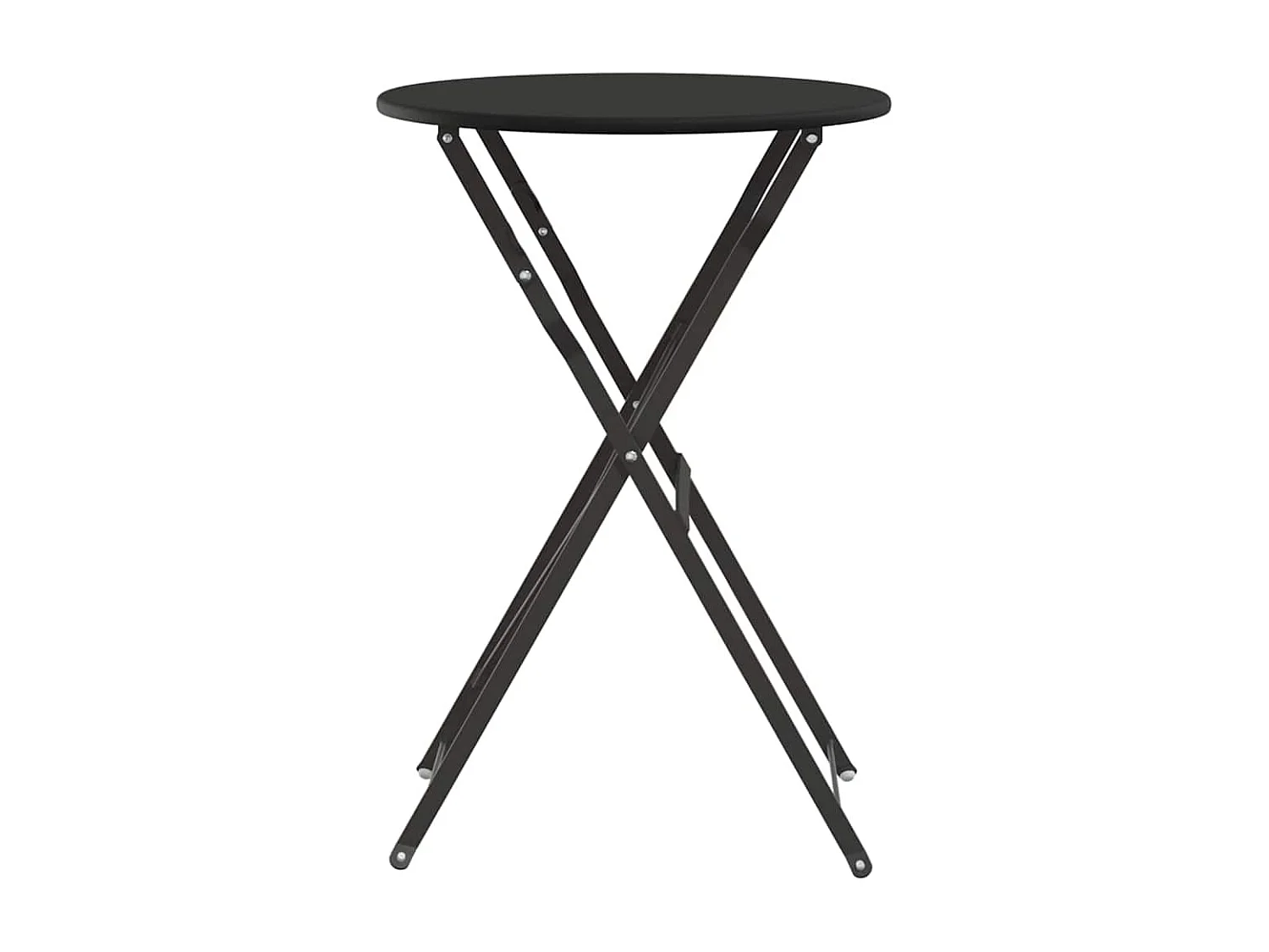 Bistrotisch Anthrazit Ø 50 x 71 cm Pulverbeschichteter Stahl