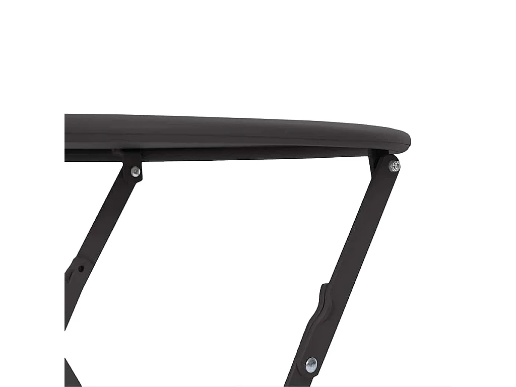 Bistrotisch Anthrazit Ø 50 x 71 cm Pulverbeschichteter Stahl
