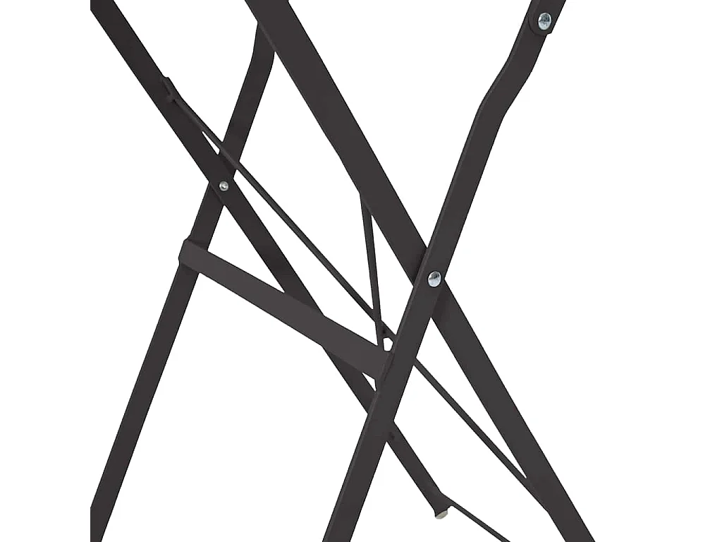 Bistrotisch Anthrazit Ø 50 x 71 cm Pulverbeschichteter Stahl