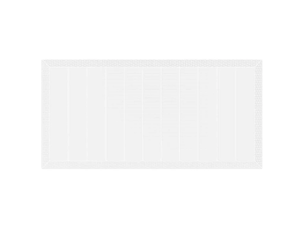 Ensemble de salle à manger pour jardin 9 pcs Blanc