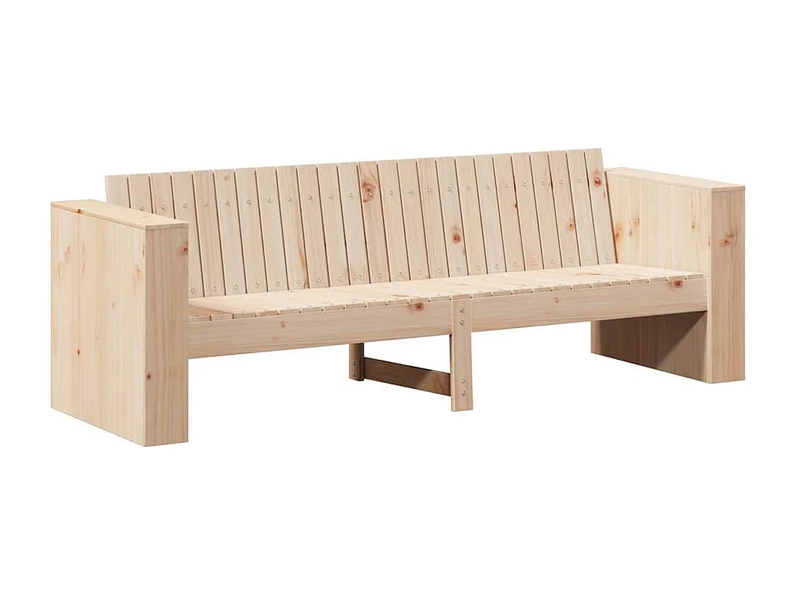 Canapé de jardin Marron 185,5 x 60 x 62 cm Pin massif