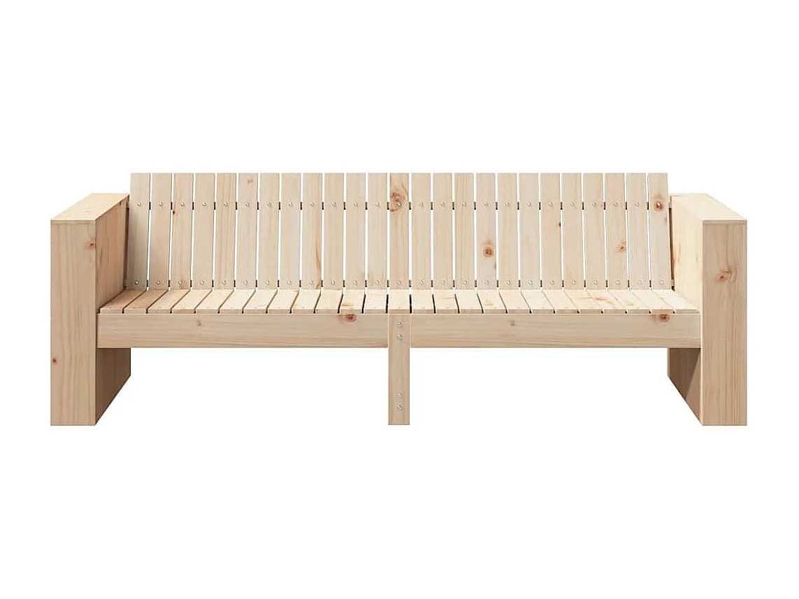 Canapé de jardin Marron 185,5 x 60 x 62 cm Pin massif