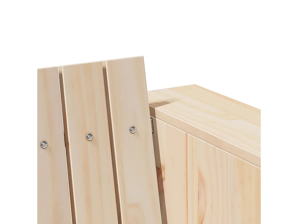 Canapé de jardin Marron 185,5 x 60 x 62 cm Pin massif