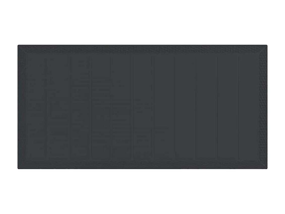 Tuin Eetset 9 pcs Antraciet Polt riet