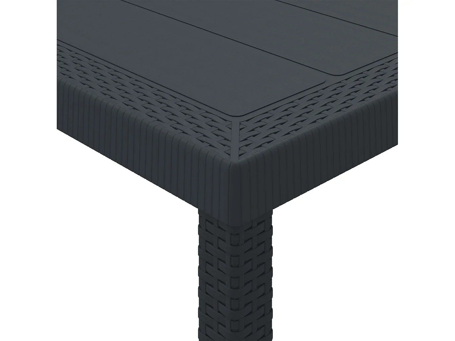 Tuin Eetset 9 pcs Antraciet Polypropyleen