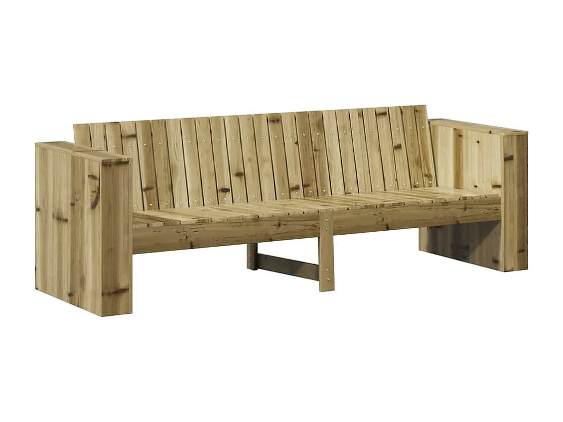 Canapé de jardin Marron 185,5 x 60 x 62 cm Pin massif