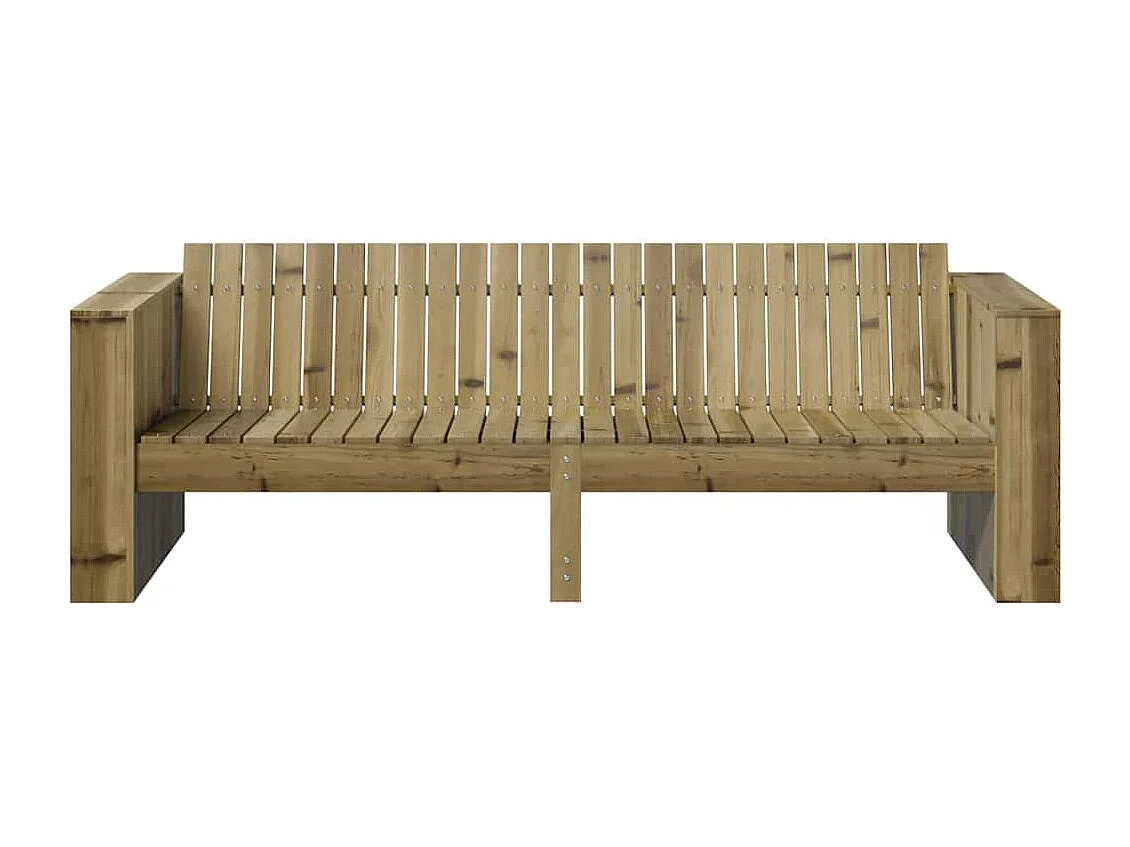 Canapé de jardin Marron 185,5 x 60 x 62 cm Pin massif