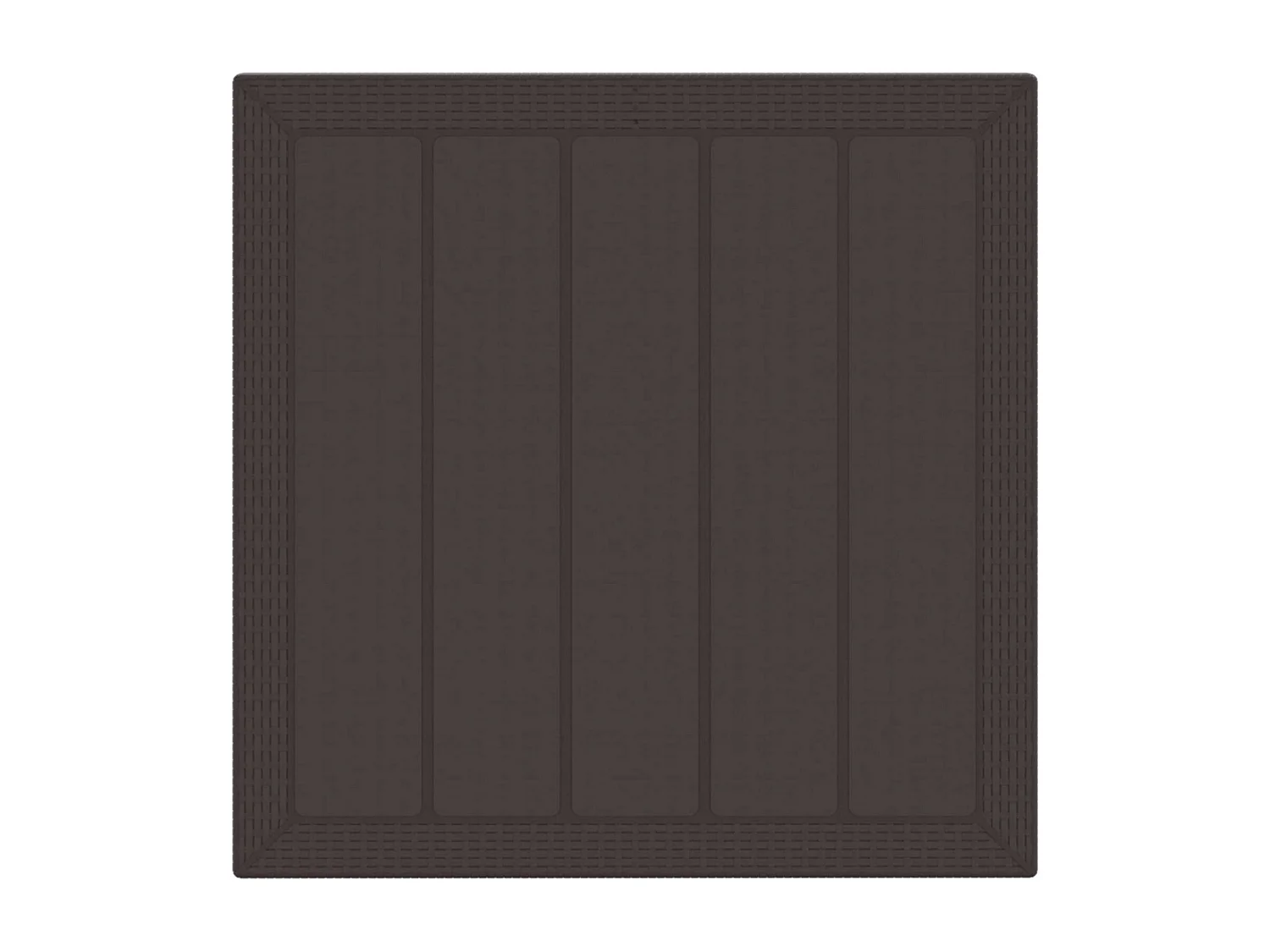 Ensemble de salle à manger pour jardin 3 pcs Marron