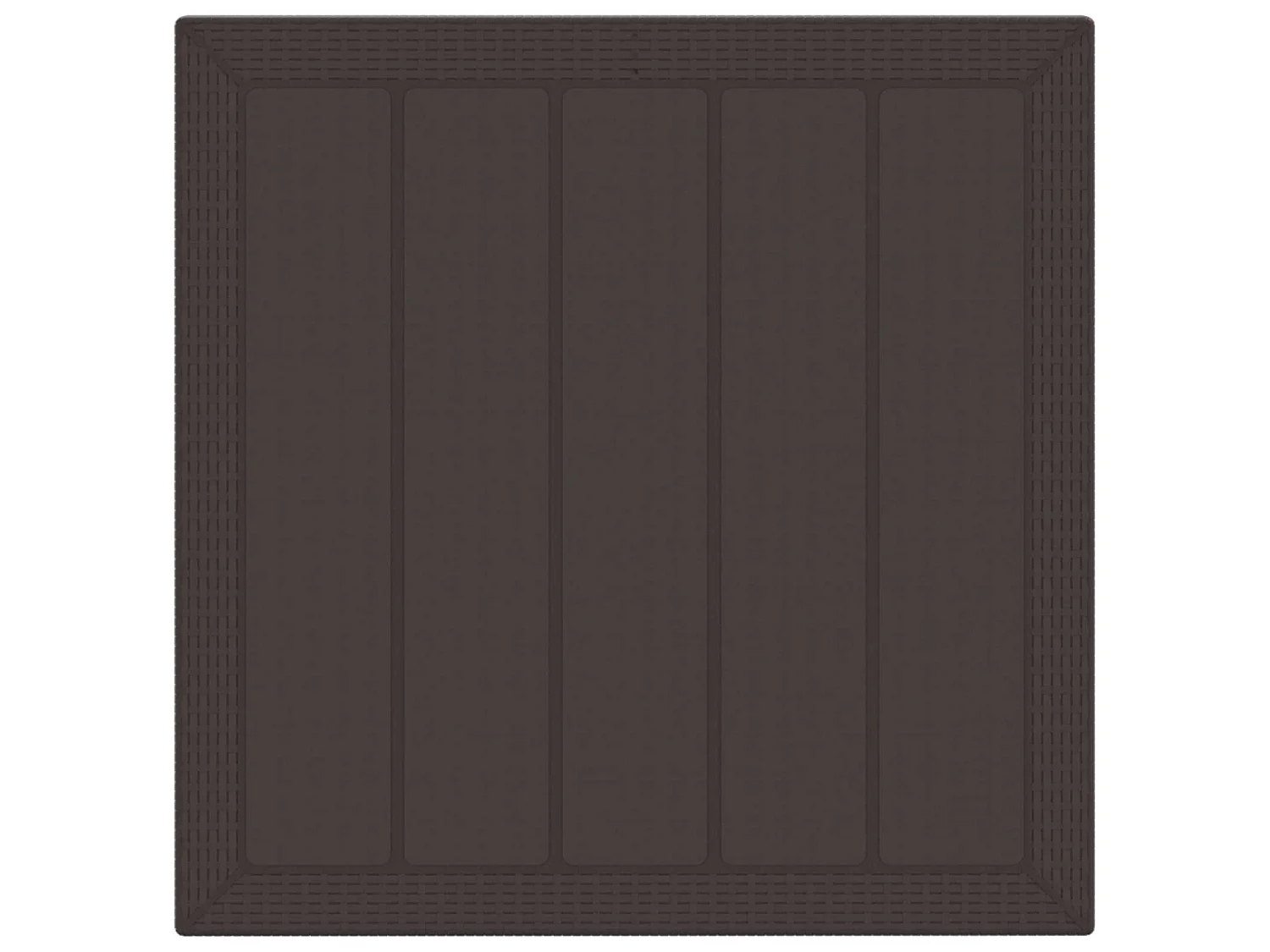 Conjunto de Comedor de Jardín 3 pcs Marrón Polipropileno
