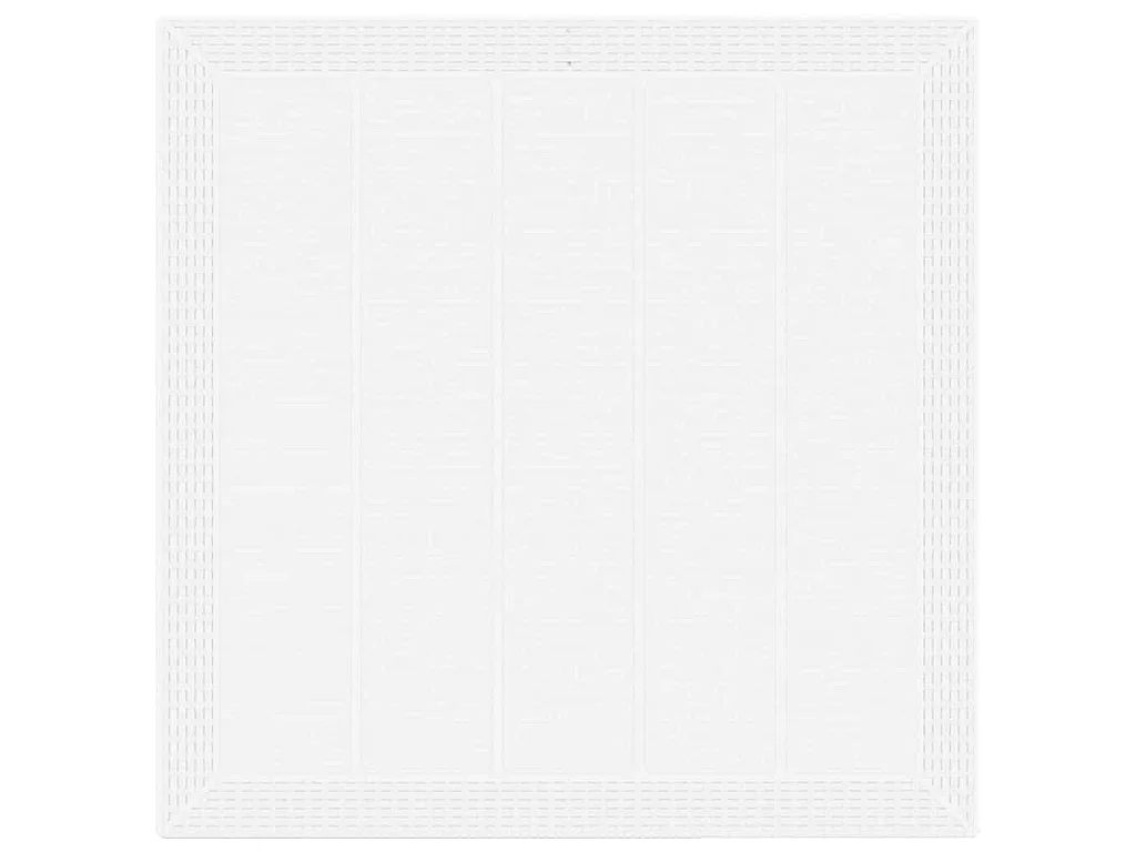 Ensemble de salle à manger pour jardin 5 pcs Blanc