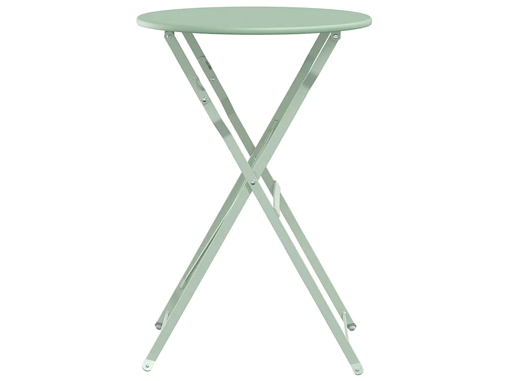 Table bistrot Menthe claire Ø 50 x 71 cm Acier revêtu de poudre