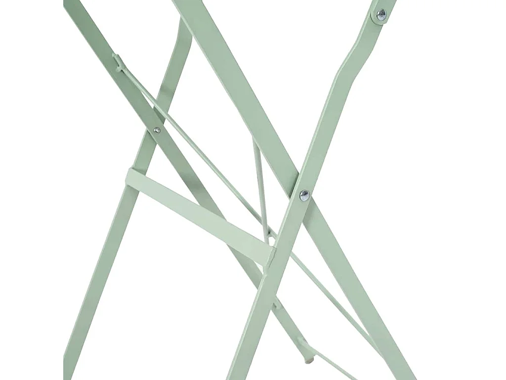 Table bistrot Menthe claire Ø 50 x 71 cm Acier revêtu de poudre