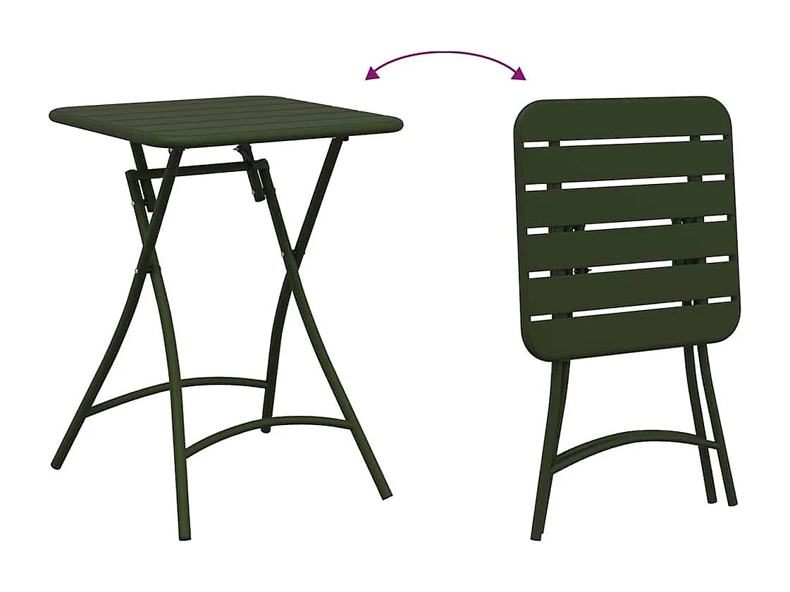 Table bistrot Vert foncé 55 x 55 x 72,5 cm