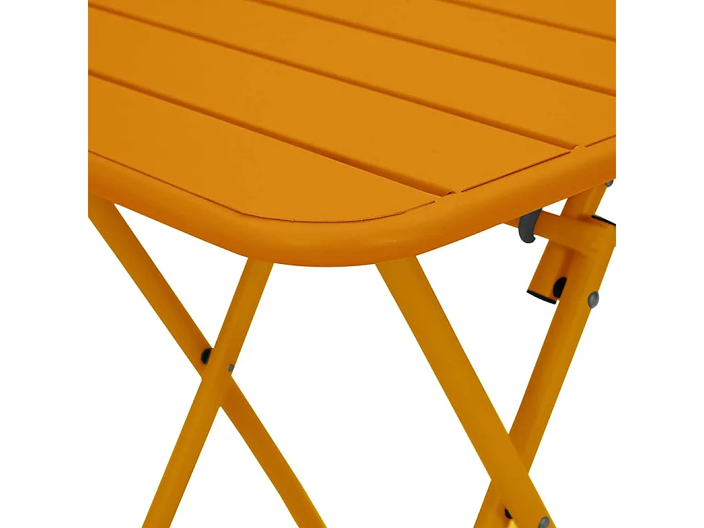 Bistrotafel Mosterdgeel 55 x 55 x 72,5 cm Poedercoating staal