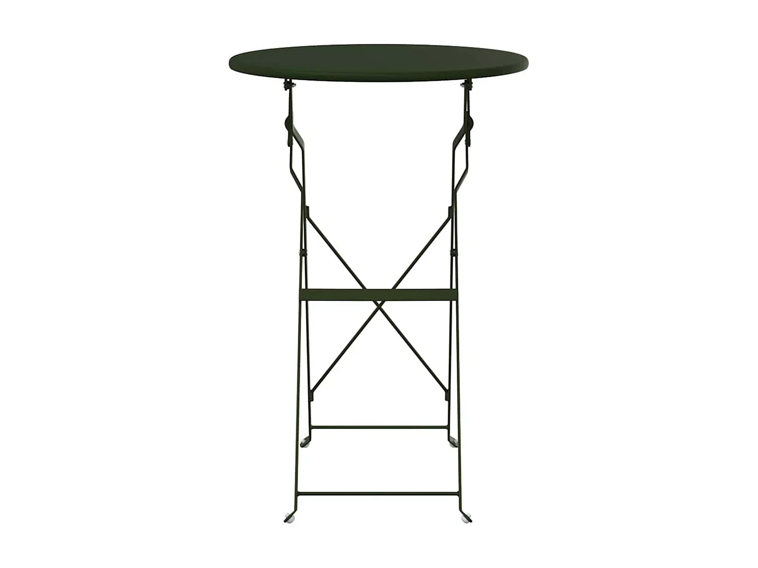 Bistrotisch Dunkelgrün Ø 50 x 71 cm Pulverbeschichteter Stahl