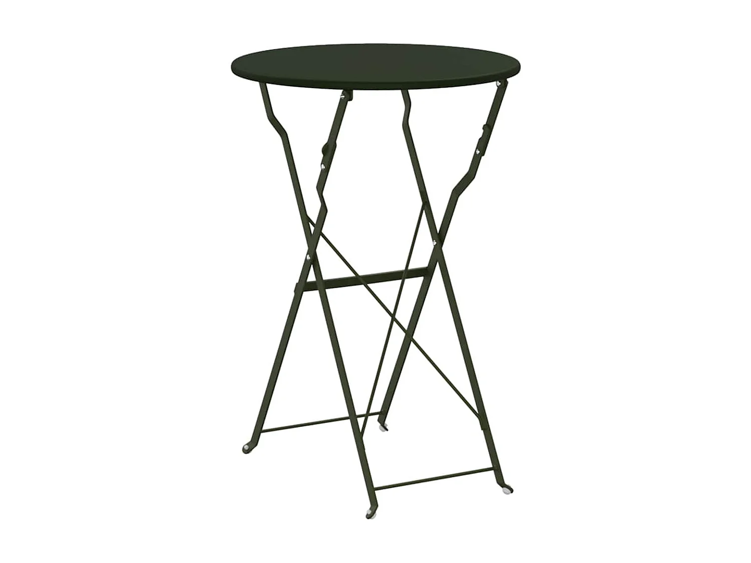 Bistrotisch Dunkelgrün Ø 50 x 71 cm Pulverbeschichteter Stahl