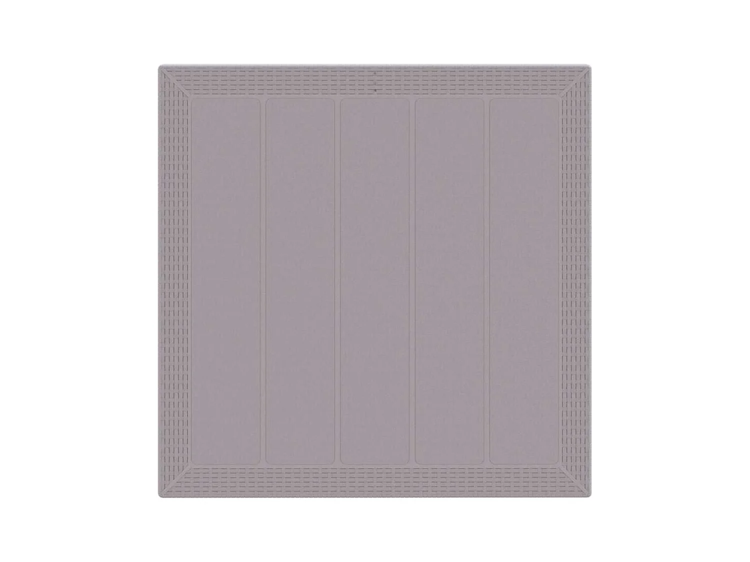 Ensemble de salle à manger pour jardin 5 pcs Gris clair