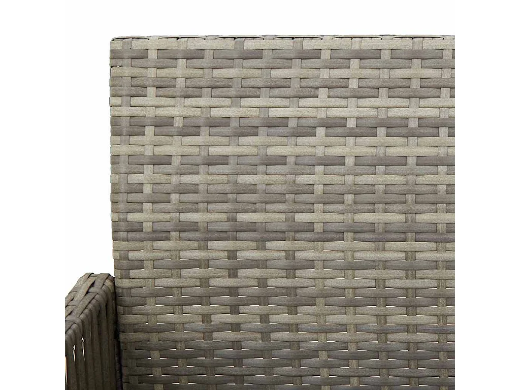 Tuinbarkrukken 2 st poly rattan grijs