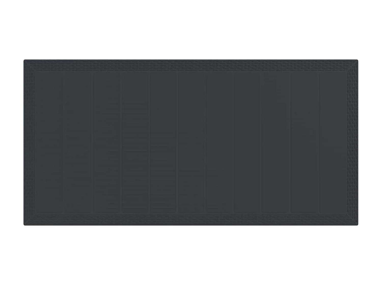 Conjunto de Jantar para Jardim 7 pcs Antracite Polipropileno